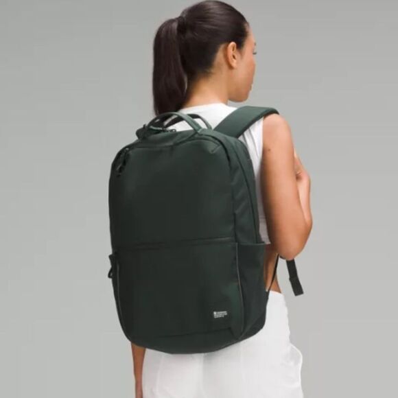 Lululemon Double-Zip Backpack 22L- Legacy Green/Grey Eucalyptus NWT laptop bag - Picture 13 of 13